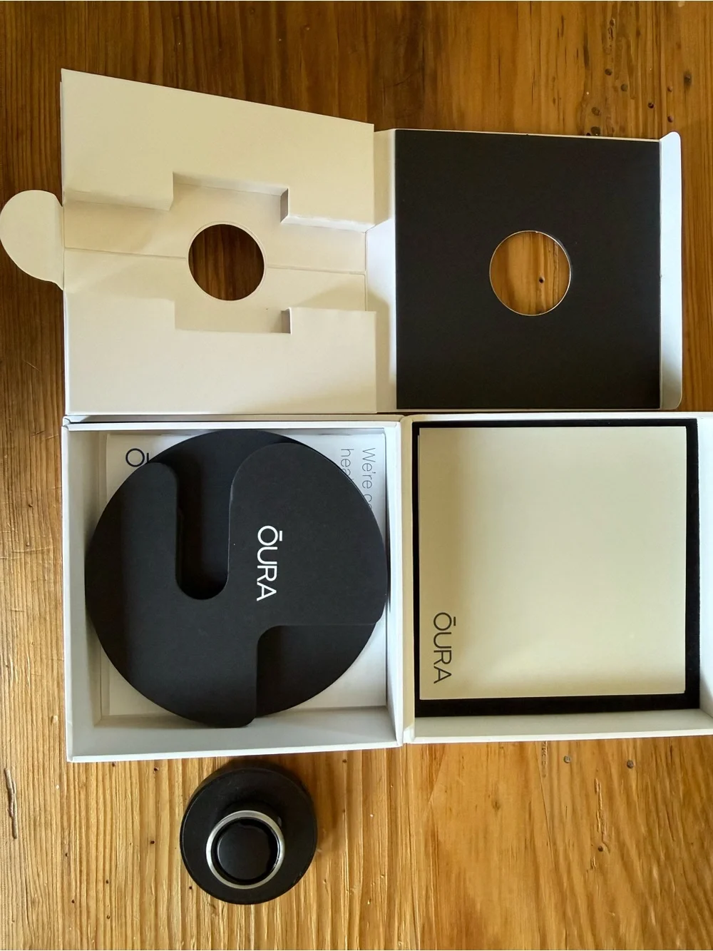 Brushed titanium Gen 3 Oura ring size 11